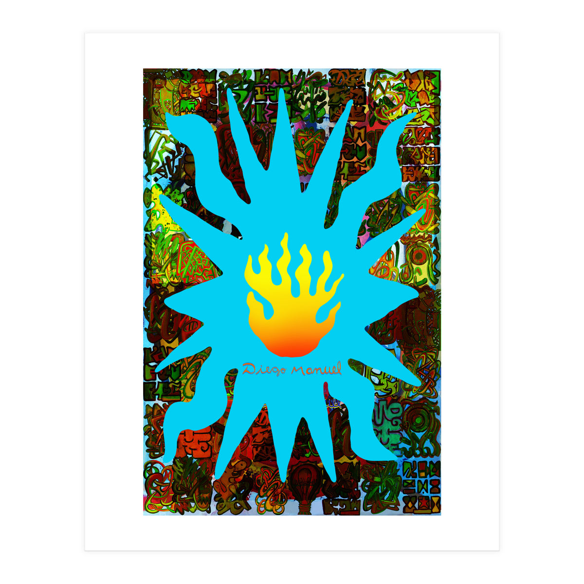 Fuego Y Graffiti 62 (Print Only)