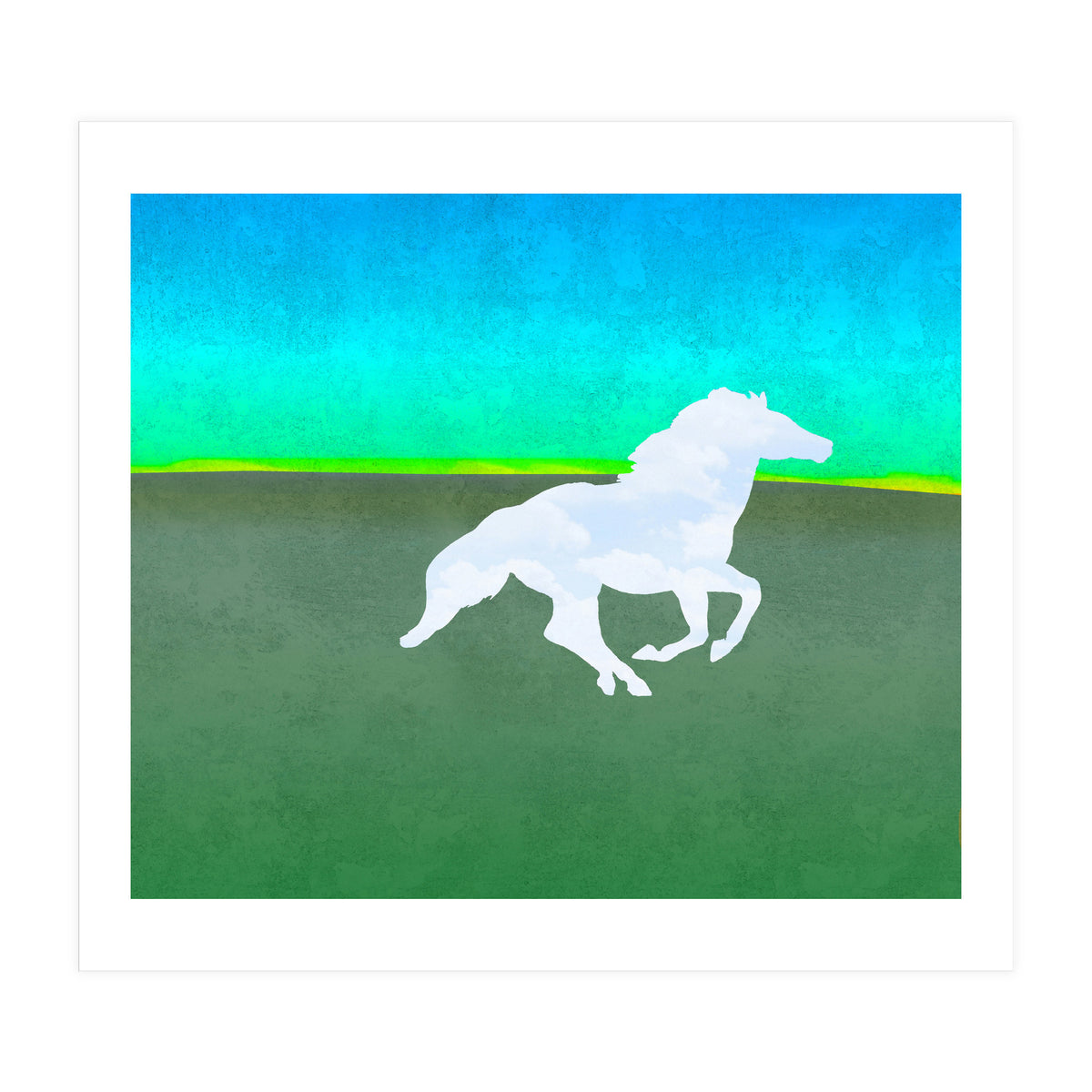 The flight of the enchanted horse (Print Only)