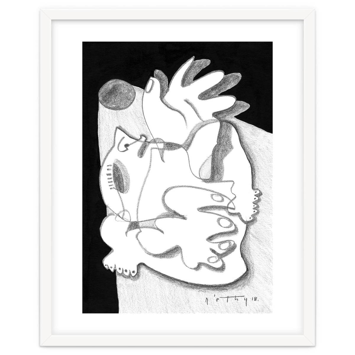 Dying in the Spotlight - b&w