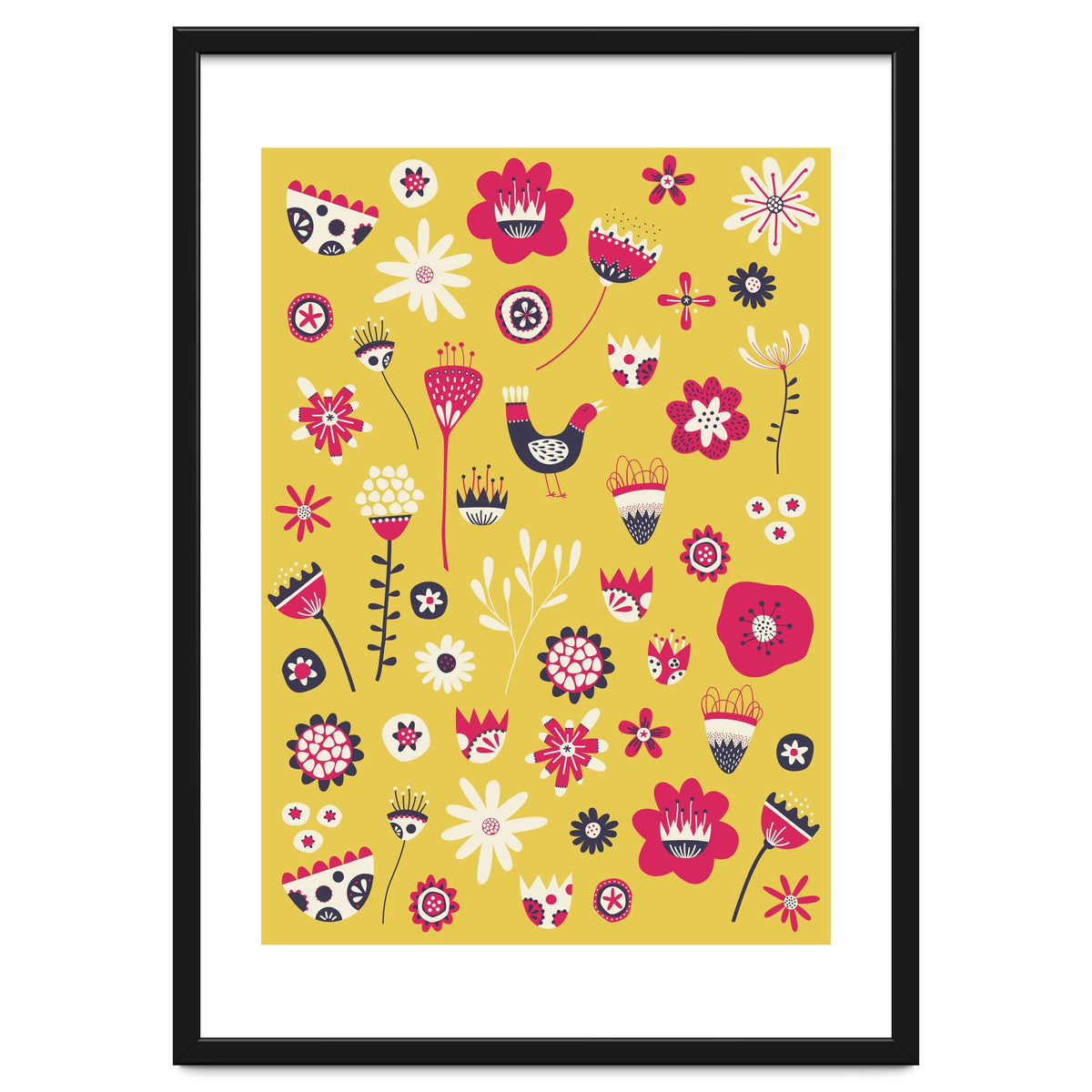 Spring Folk Floral Yellow