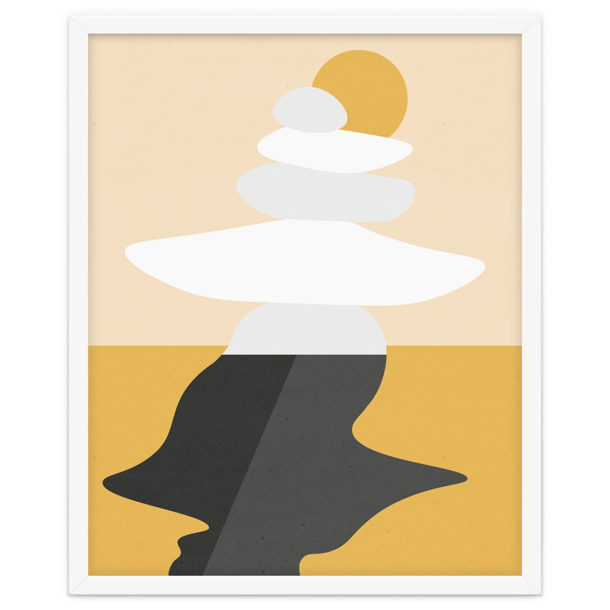 Abstract Cairn - Golden Desert