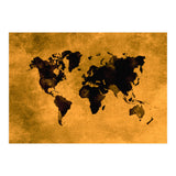 World Map black and yellow digital art (Print Only) thumbnail