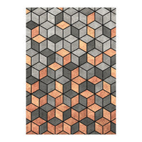 Concrete and Copper Cubes (Print Only)