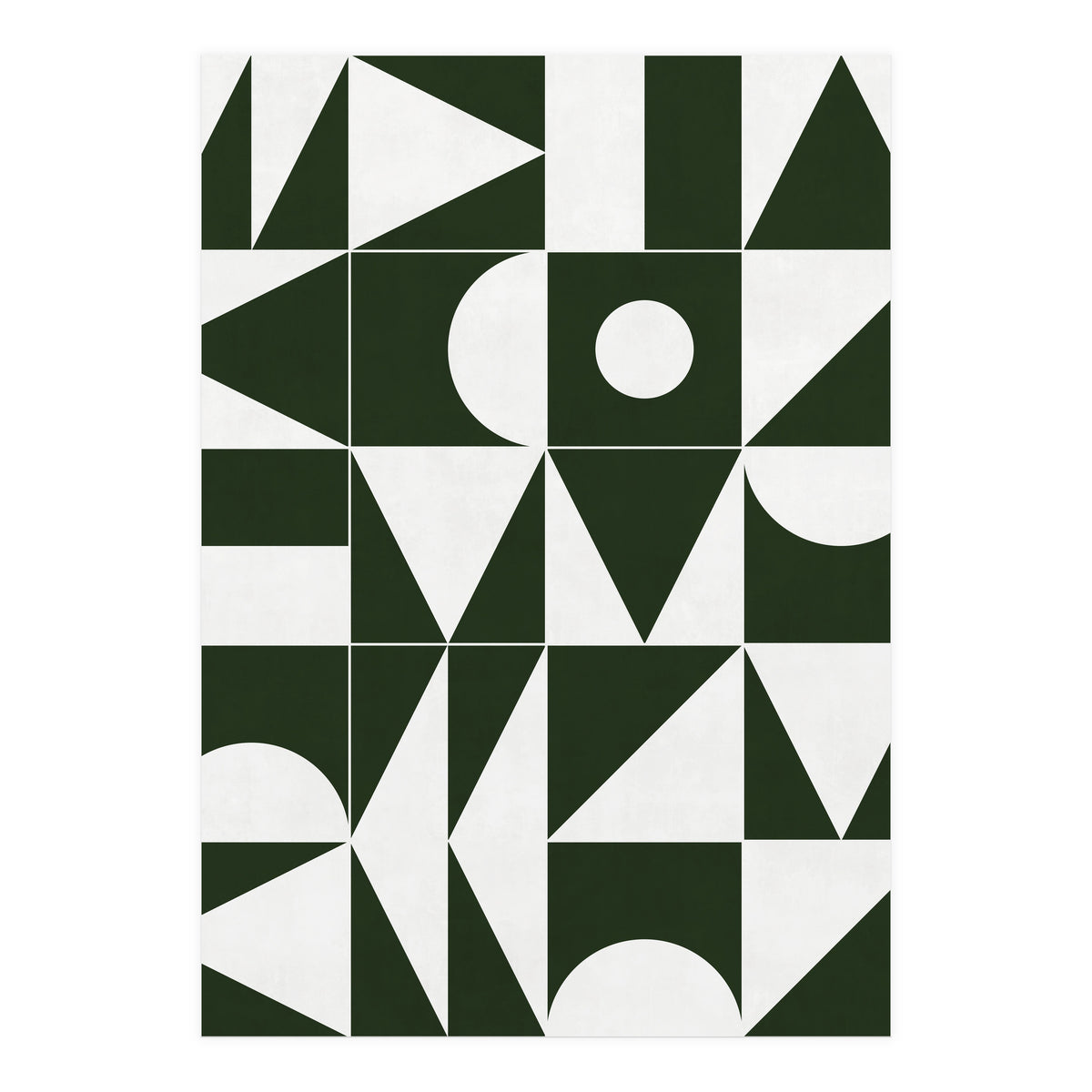 My Favorite Geometric Patterns No.15 - Deep Green (Print Only)