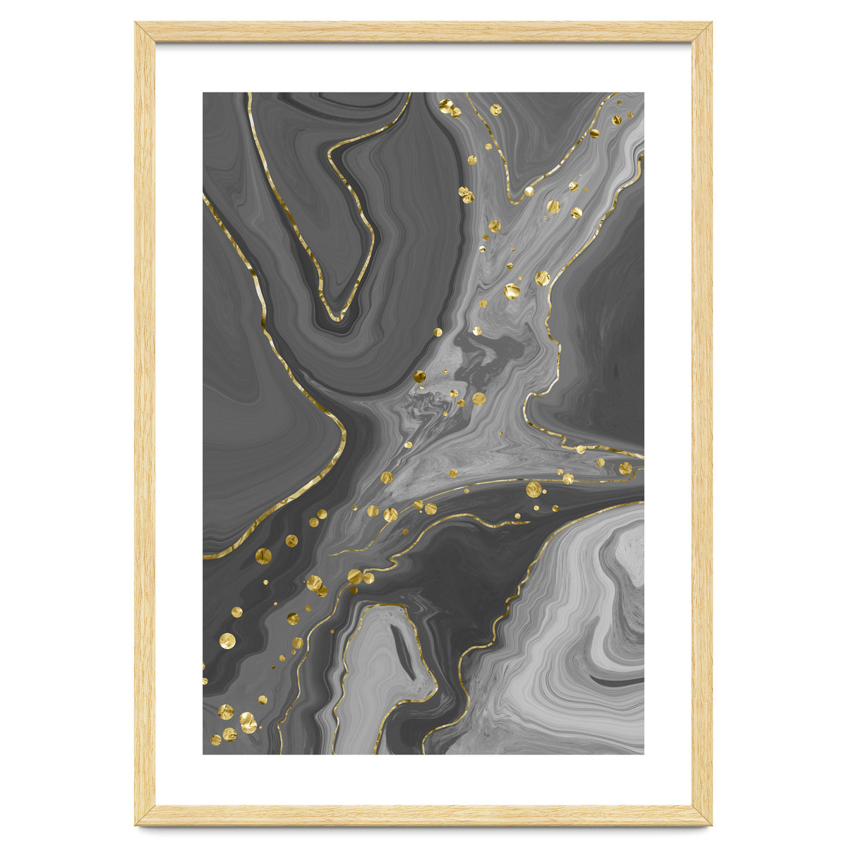 Liquid Marble No. 2 | black