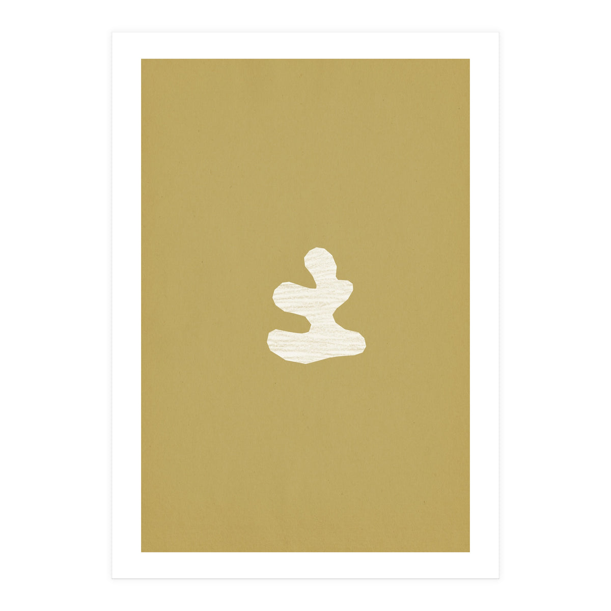 Olive green cut-out shapes (Print Only)