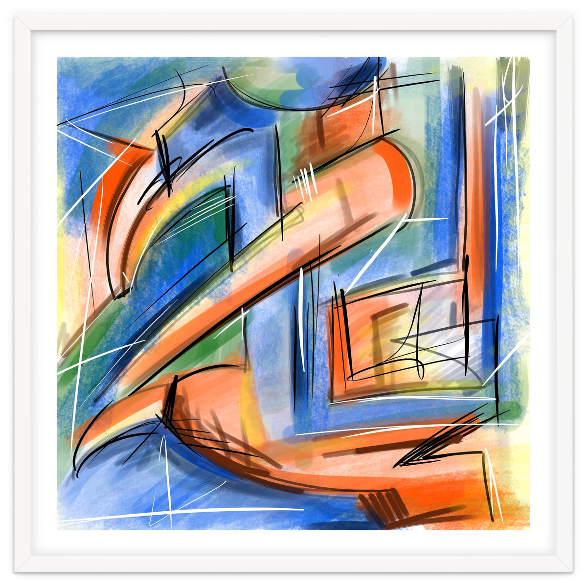 Emersions In Blue And Orange