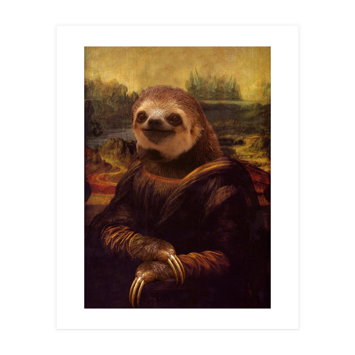 Sloth Mona Lisa (Print Only)