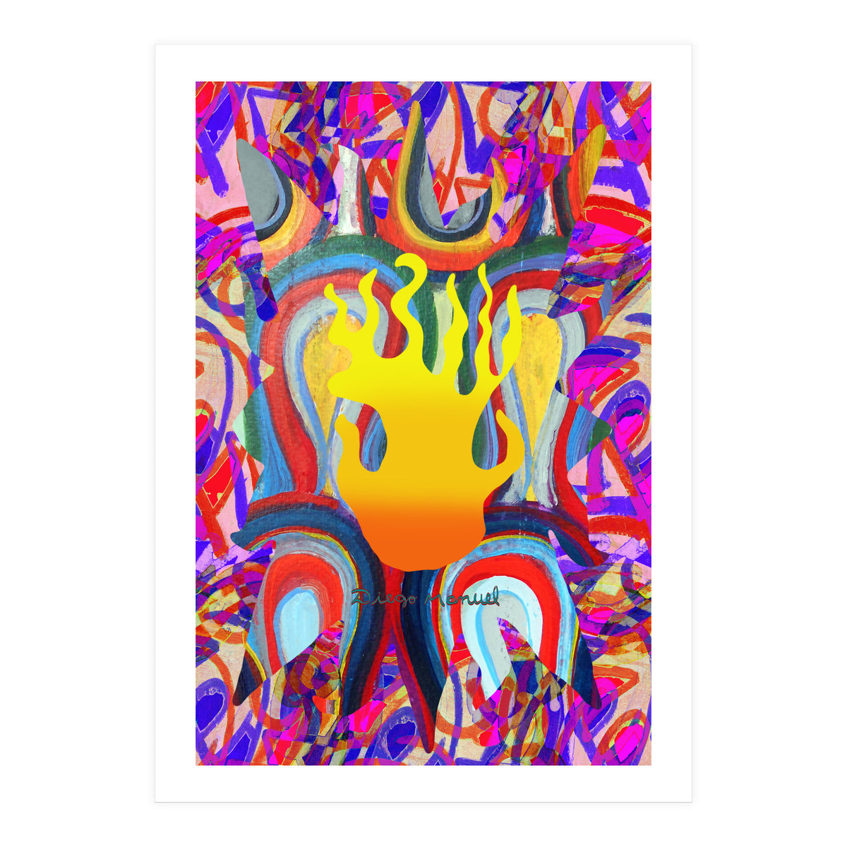 Fuego Y Graffiti 28 (Print Only)