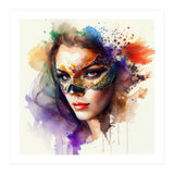 Watercolor Carnival Woman #11 (Print Only) thumbnail