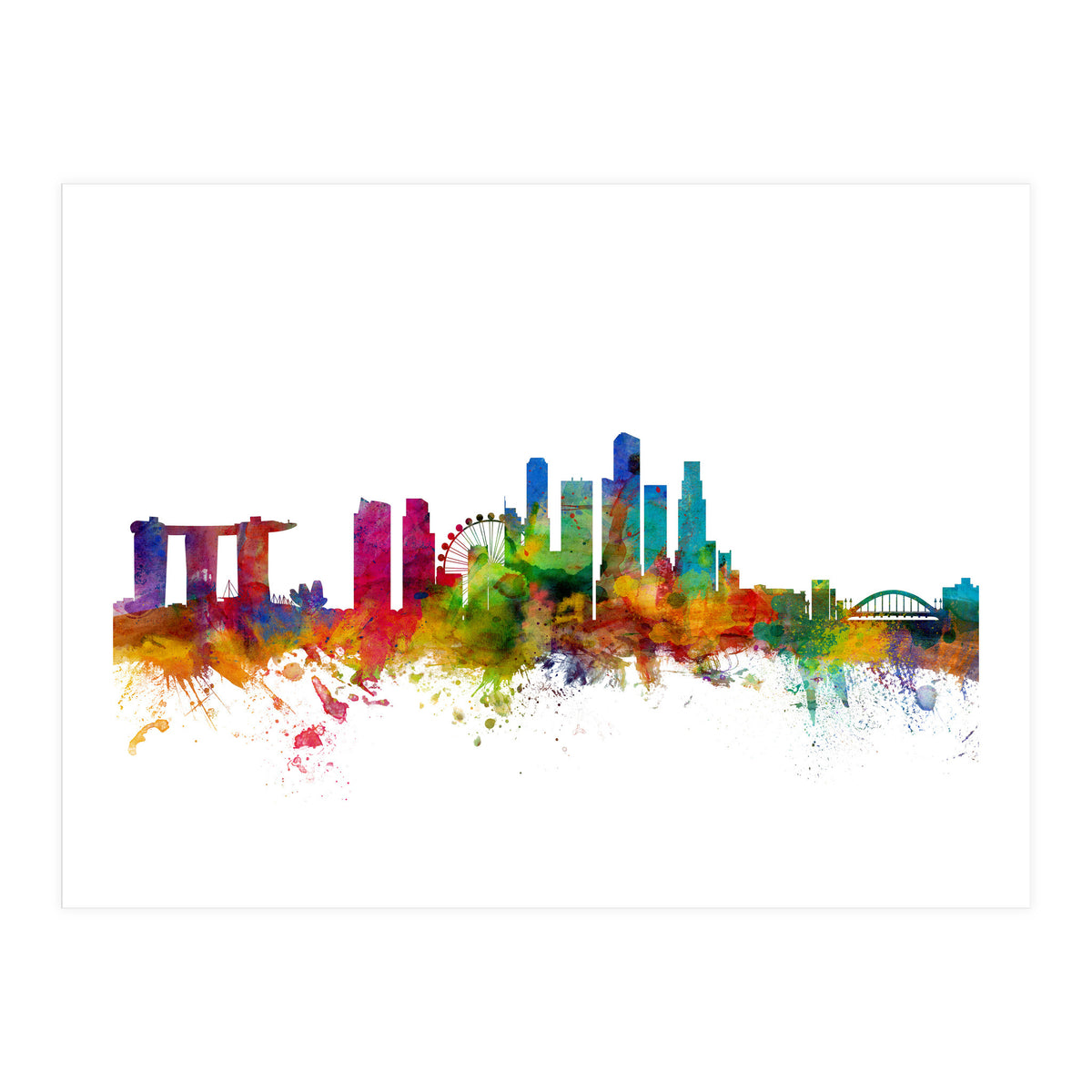 Singapore Skyline (Print Only)