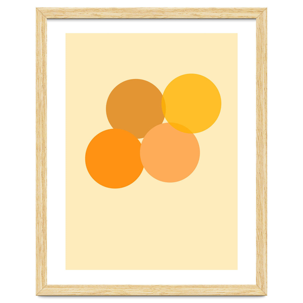 Orange circles abstract