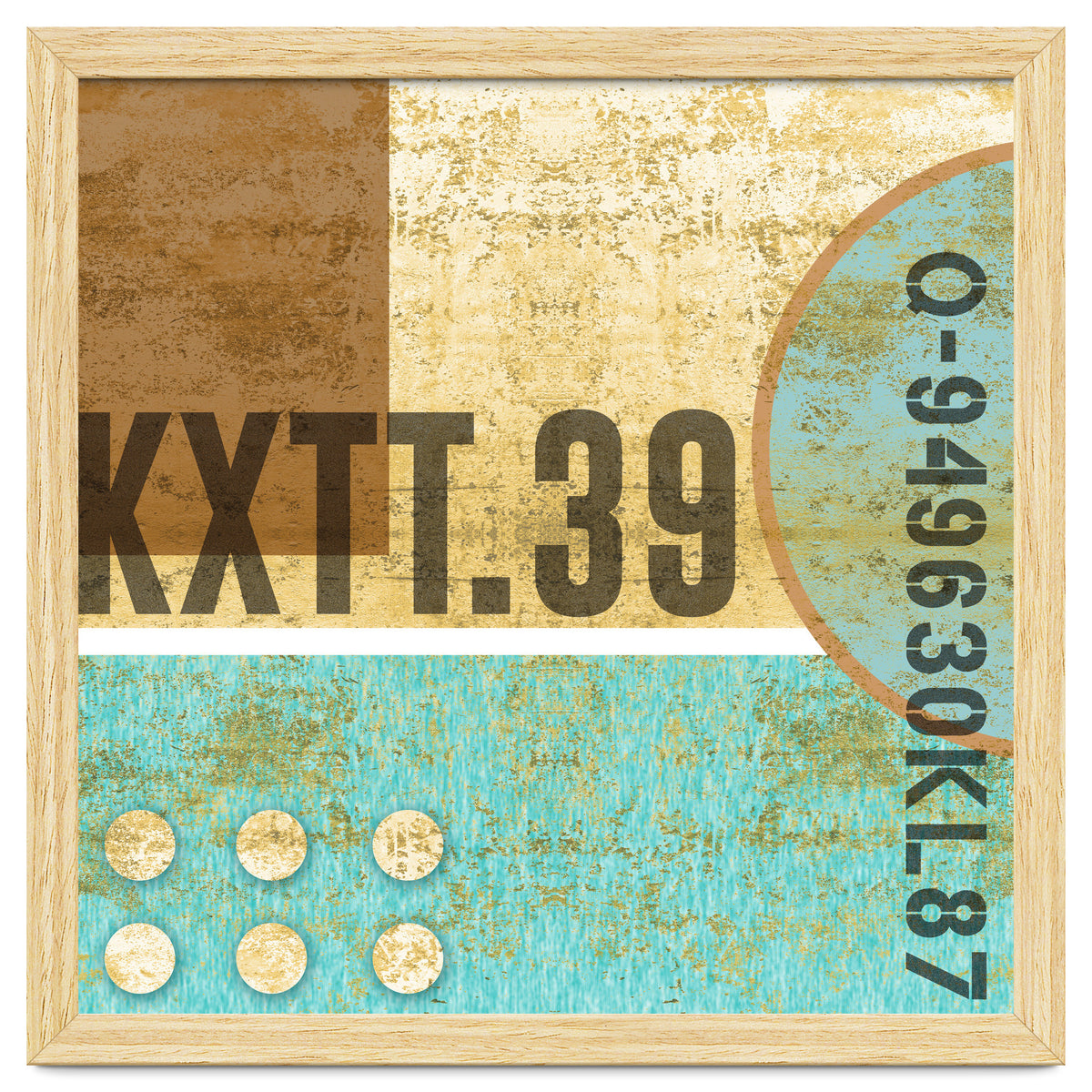 Abstract Industrial Sand And Blue