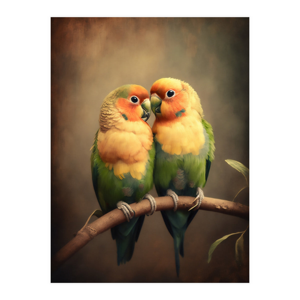 Lovebirds Painting (Print Only)