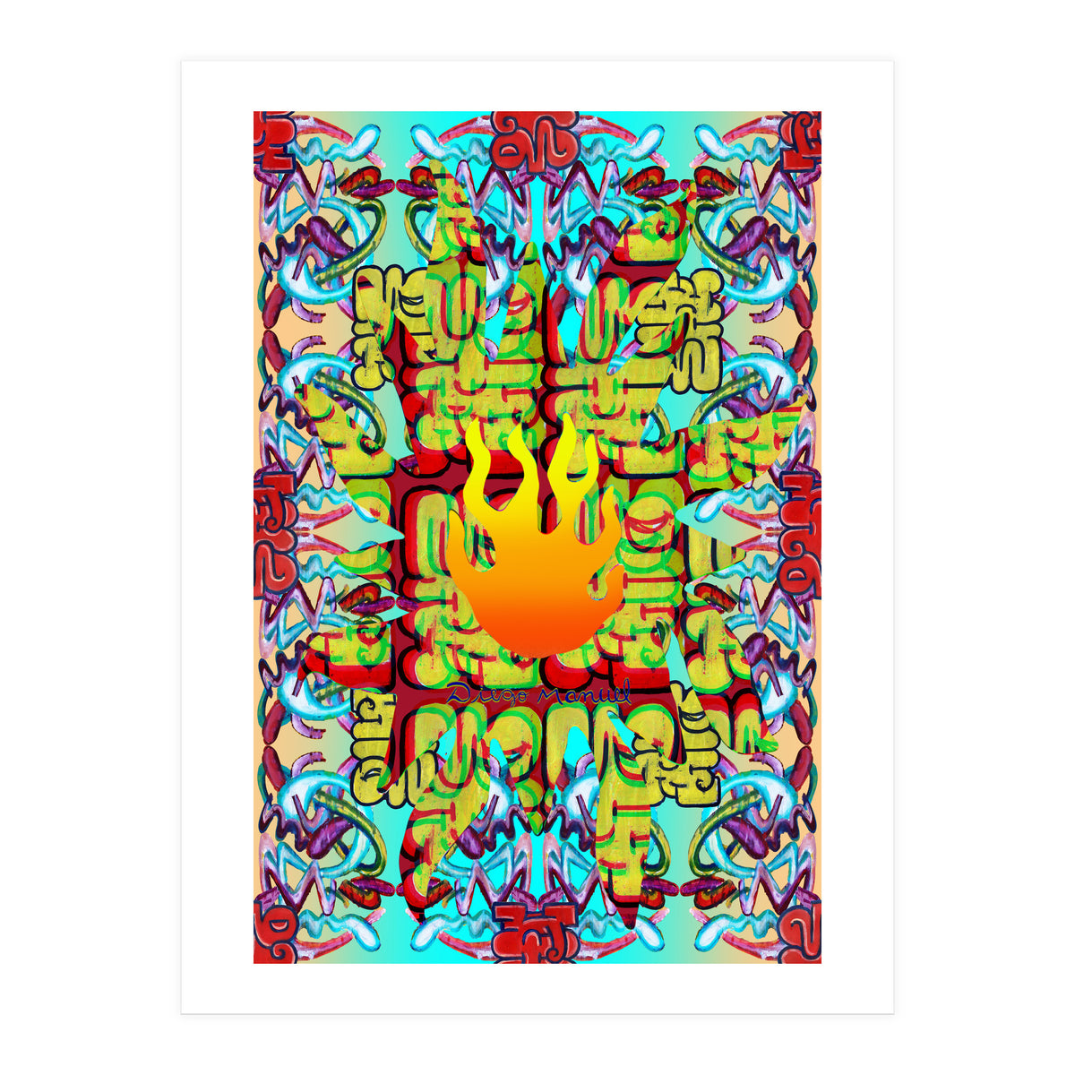 Fuego Y Graffiti 36 (Print Only)