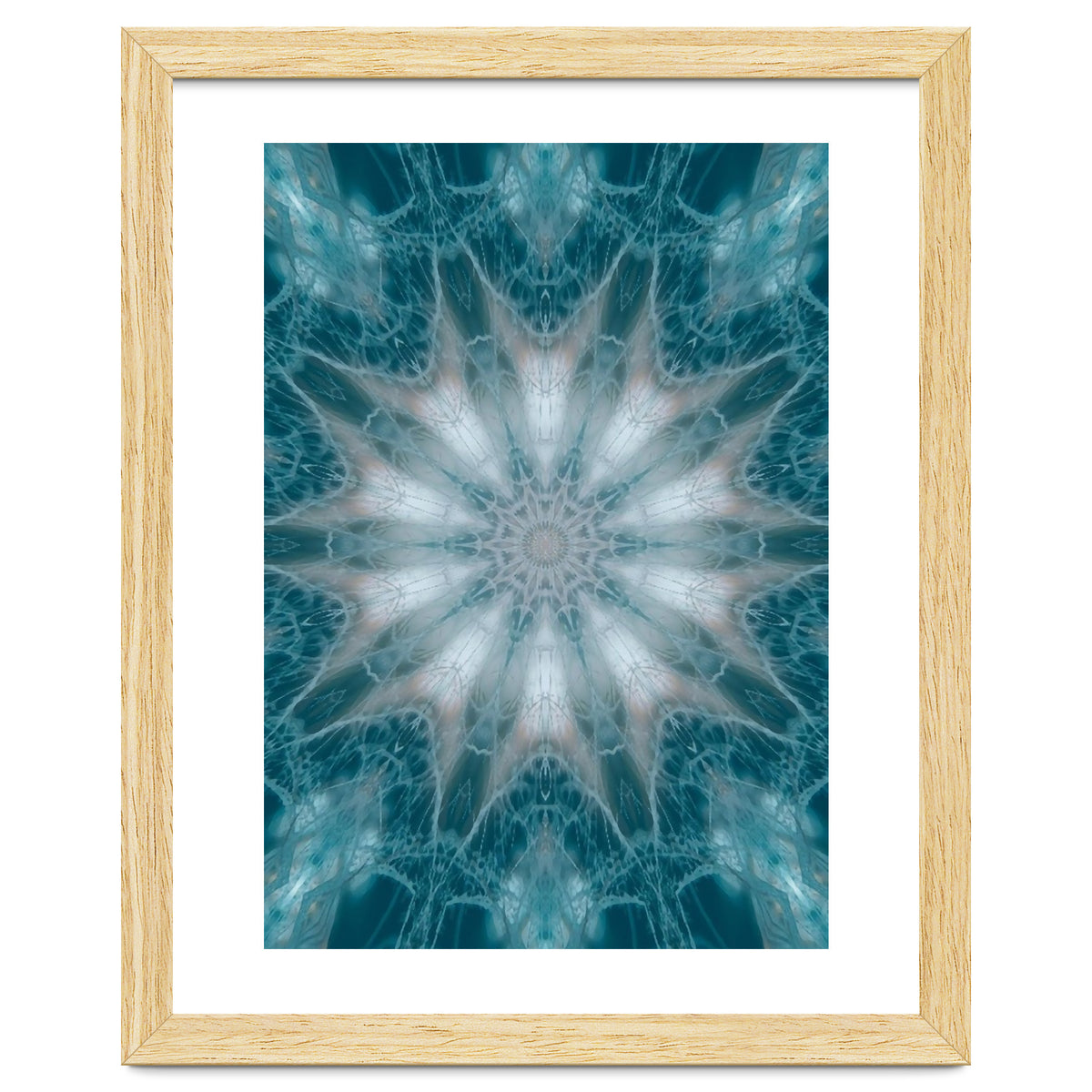 Mandala - Green, White, Rose