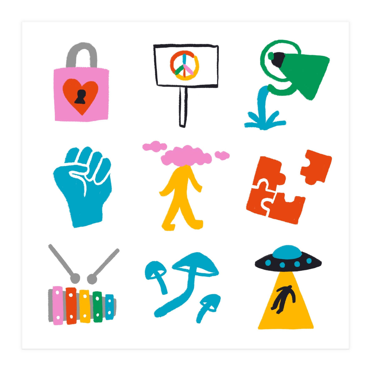 Aquarius Emoji (Print Only)