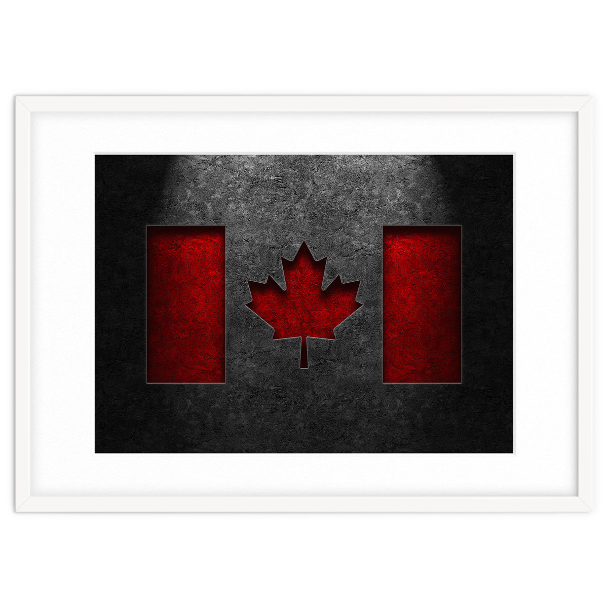 Canadian Flag Stone Texture