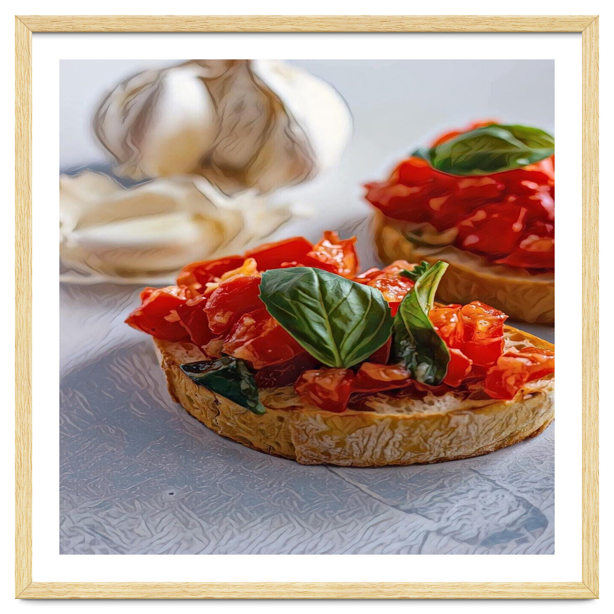Beautiful Bruschetta Italian Food