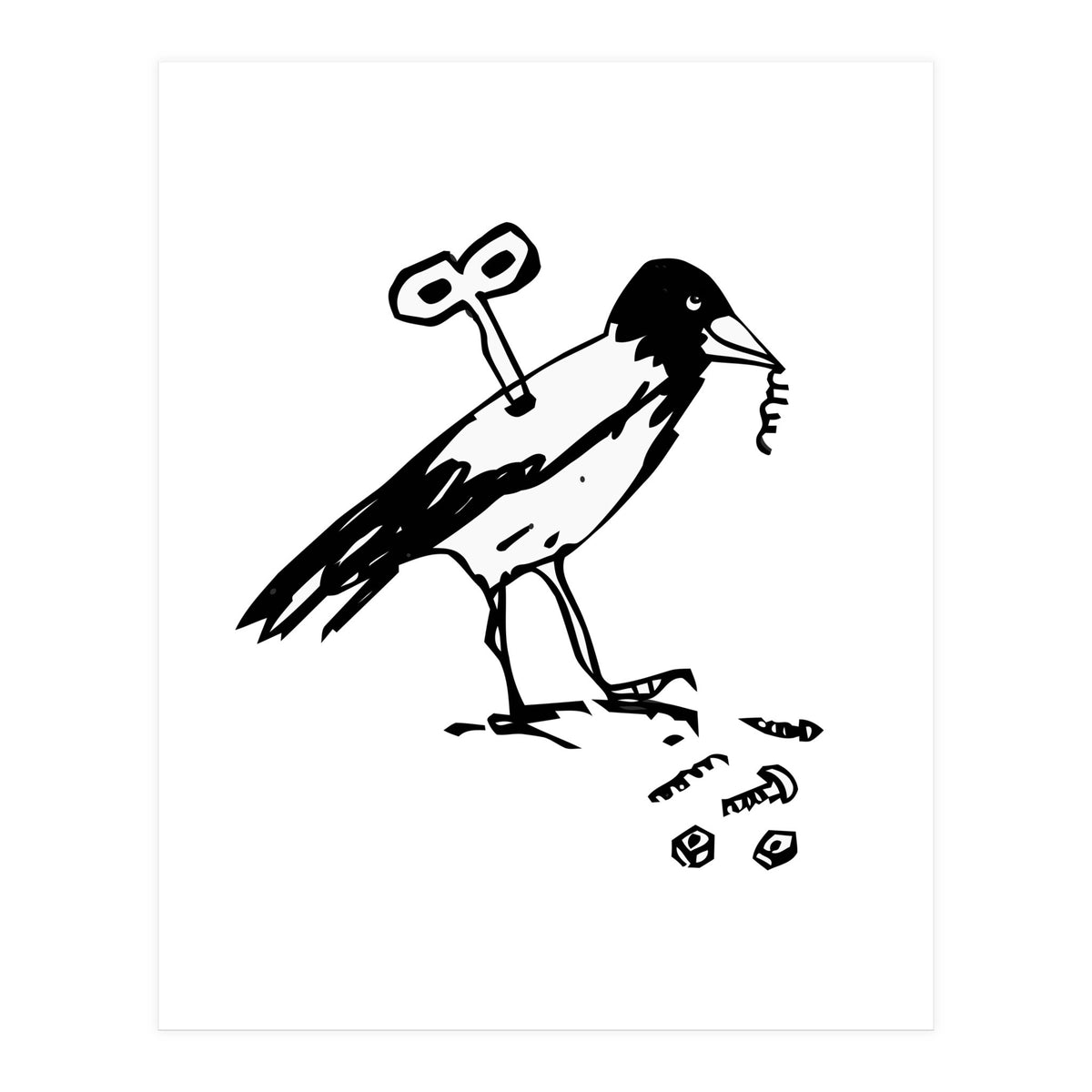 Mechanical Crow (Print Only)