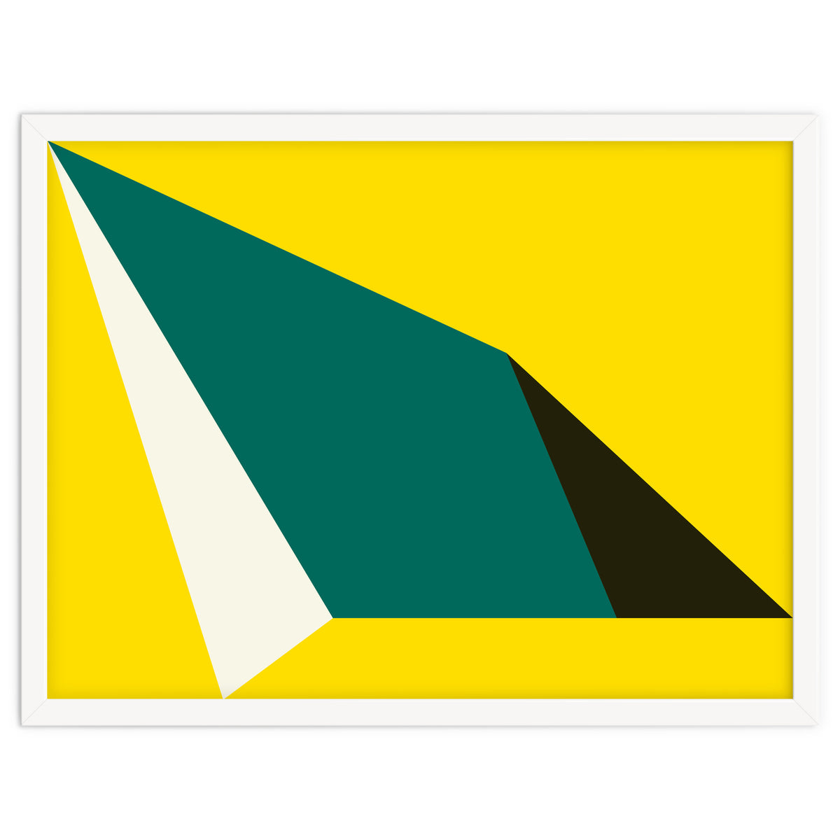Geometric Shapes No. 74 - yellow, green & black