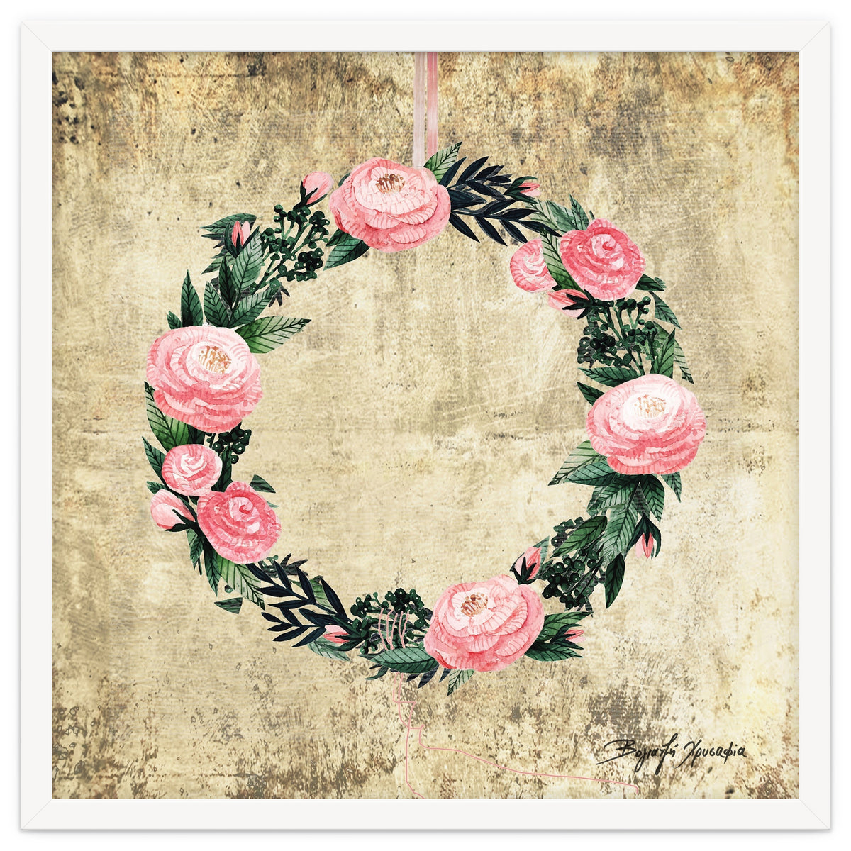 Wreath #Rose Flowers #Royal collection