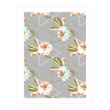 Botanical blooming with geometric 02 (Print Only) thumbnail
