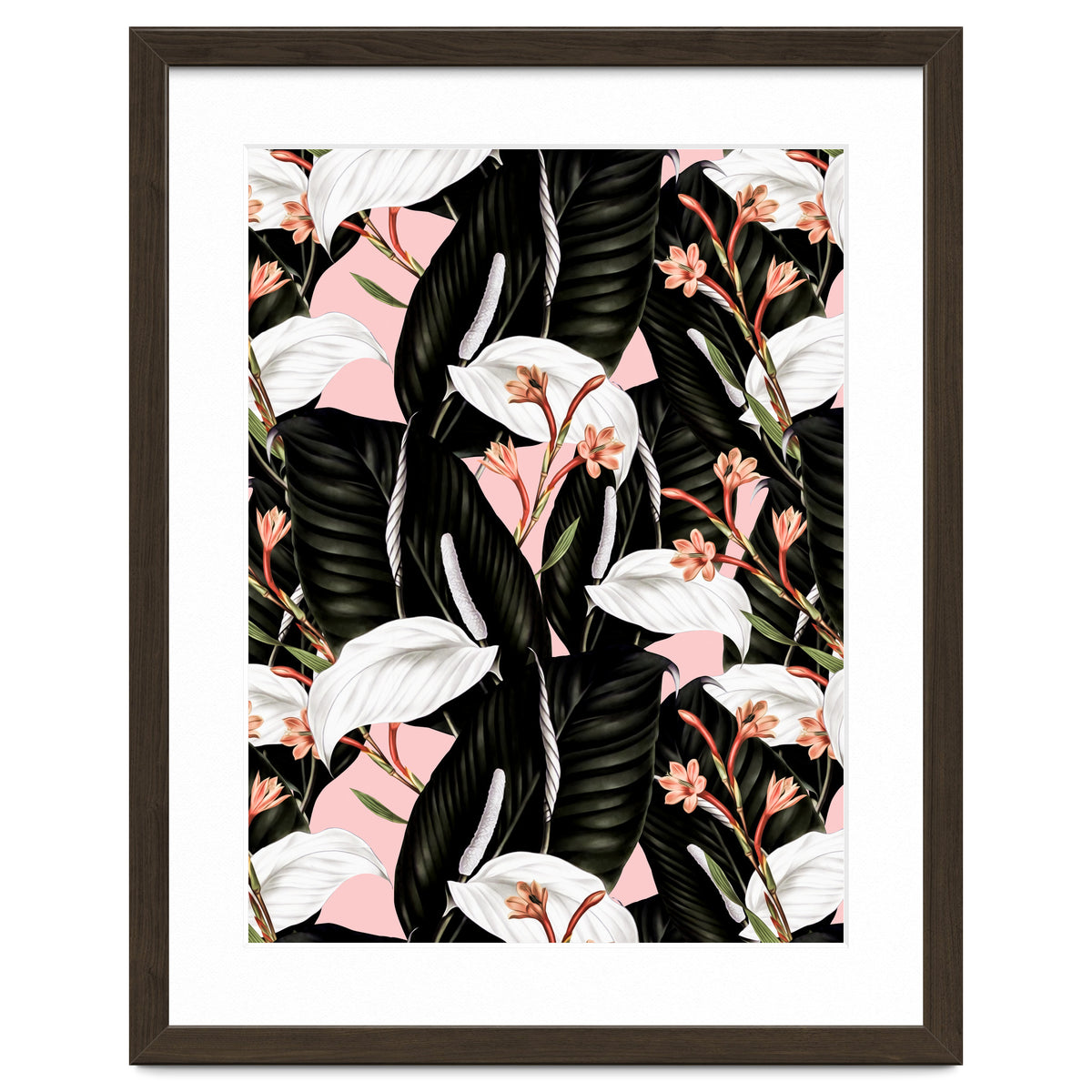Flowery exotic botanical pink