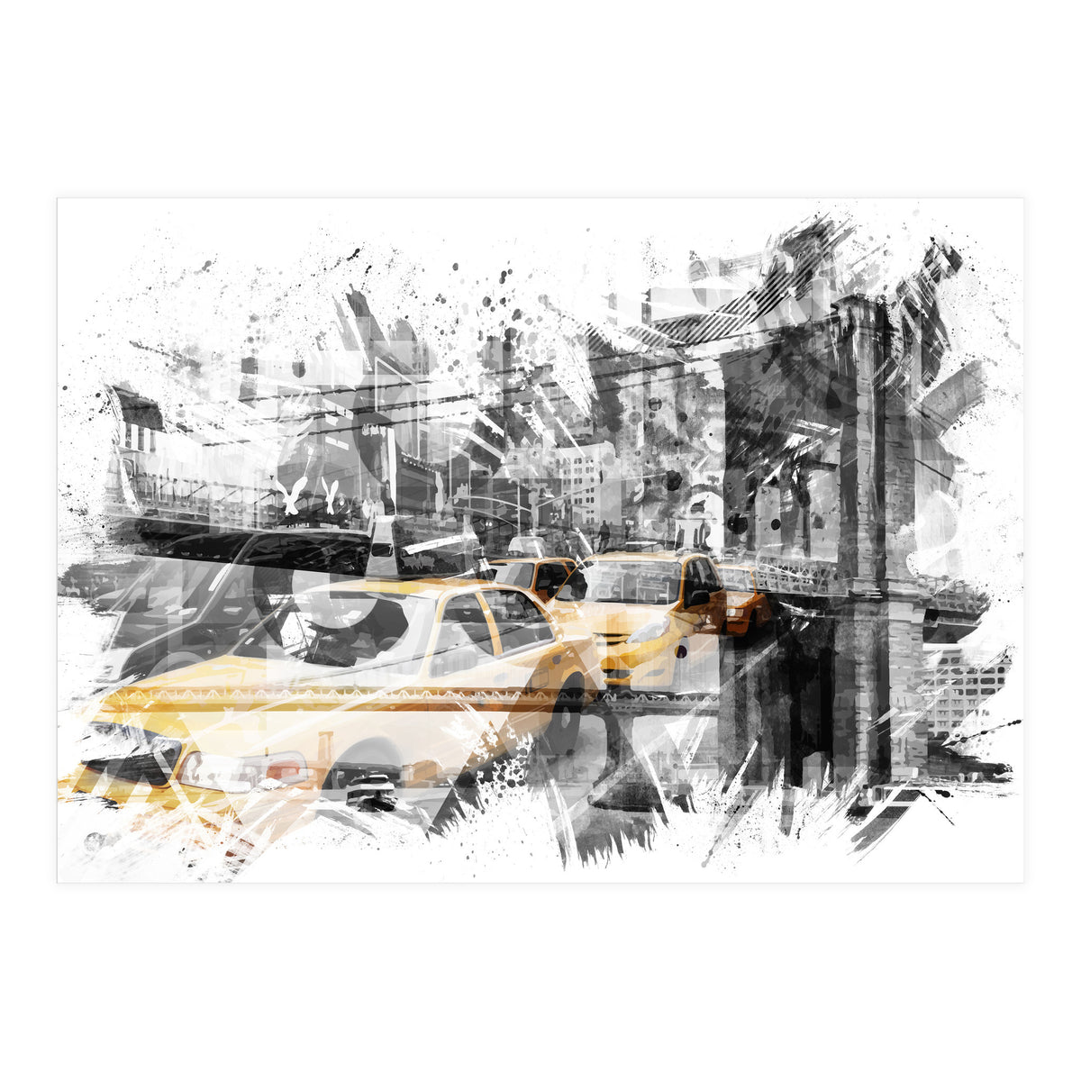 Modern Art NYC Collage  (Print Only)