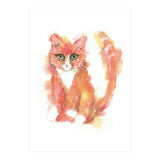 Orange tabby  cat (Print Only) thumbnail
