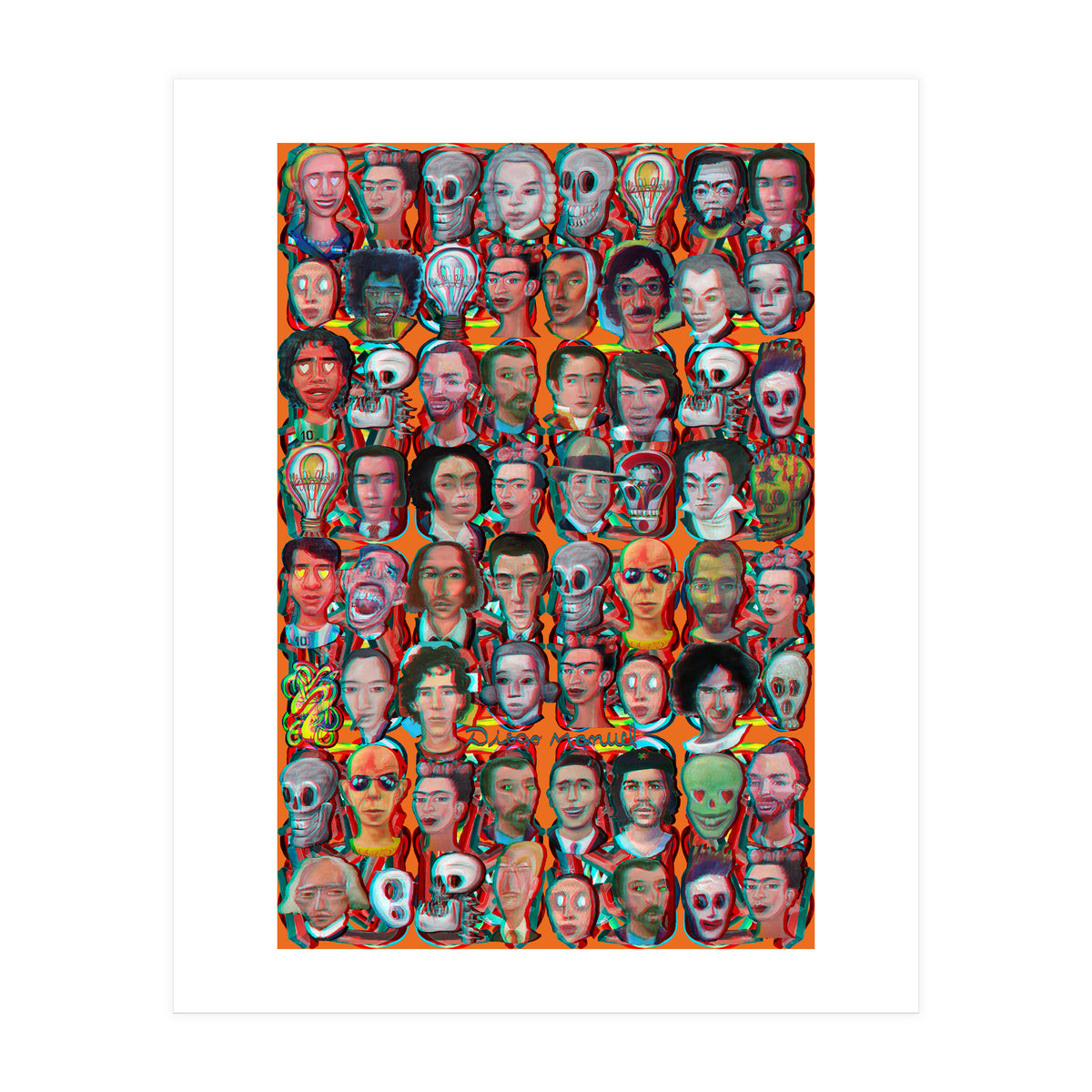 Formas 14 34 3d And Retratos 4 (Print Only)