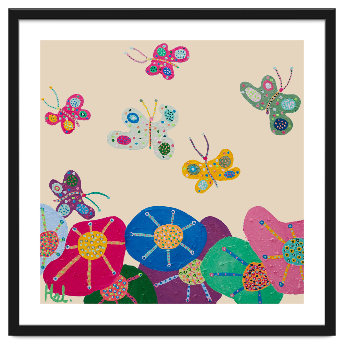 Butterflies Garden (pink)