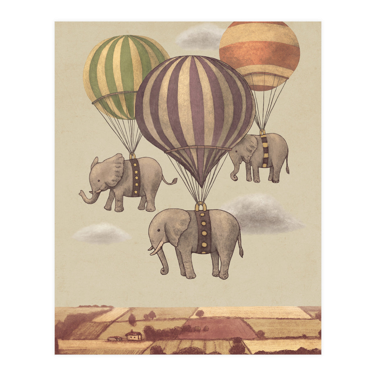 Flight Of The Elephants (Print Only)