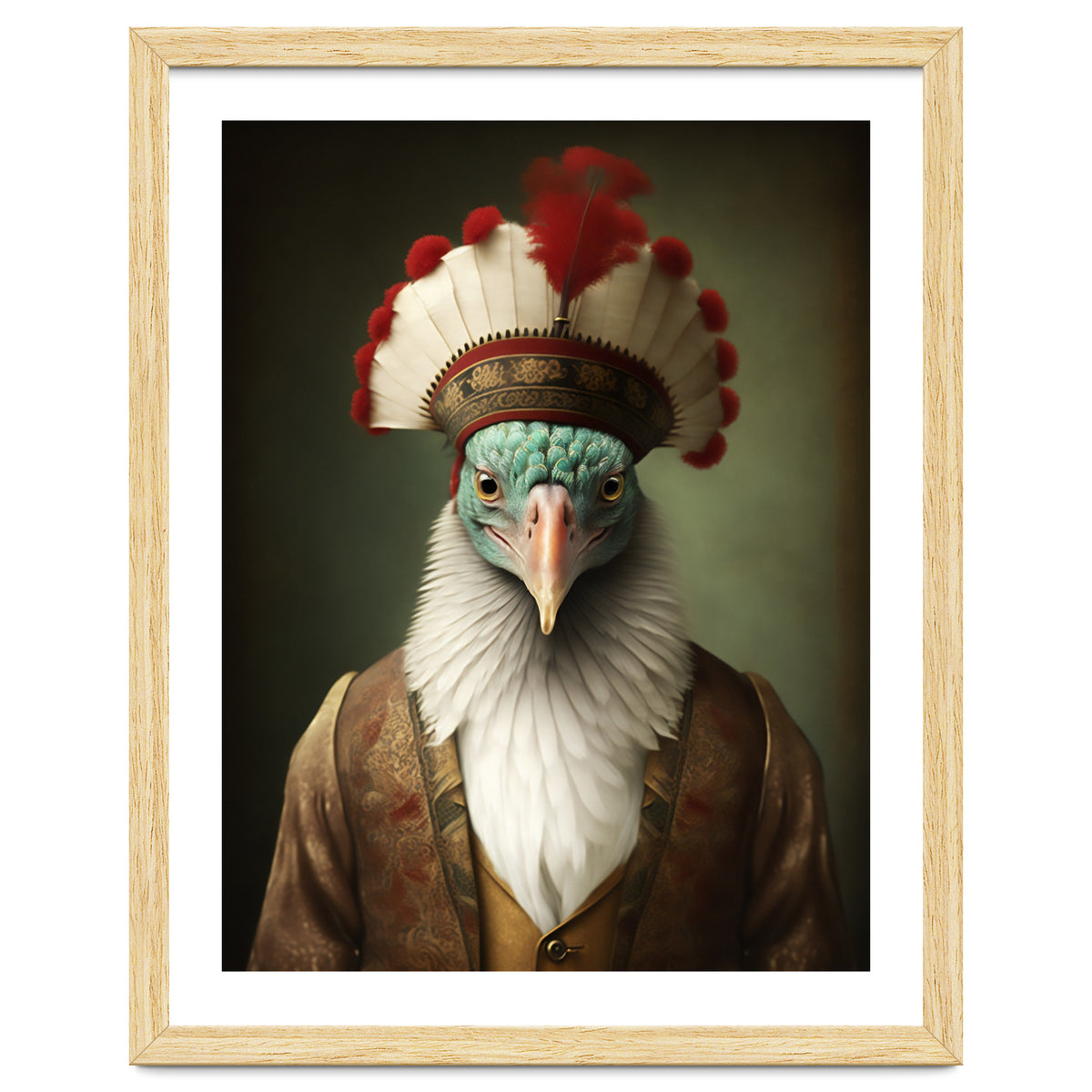 Turkey Designer Fashion Realistic Portrait Painting