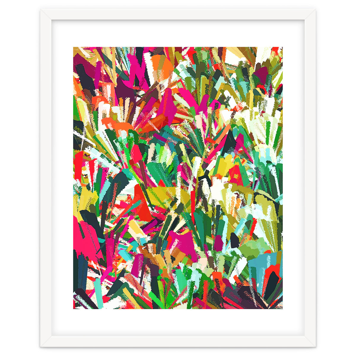 Sparks of Emotions, Abstract Eclectic Colorful Expression Painting, Pop of Color Modern Bohemian Illustration