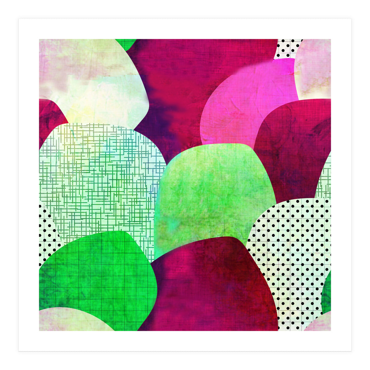 Opala Circles are the new triangles purple (Print Only)