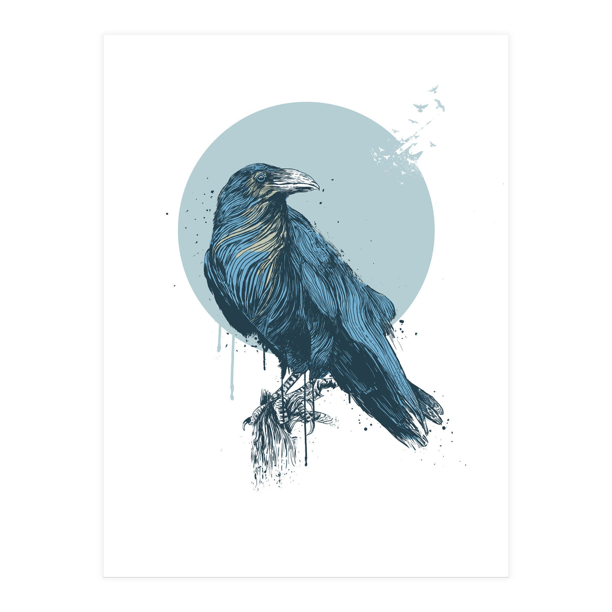 Blue Crow (Print Only)