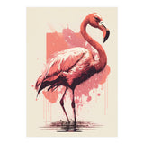 Flamingo Painting (Print Only) thumbnail