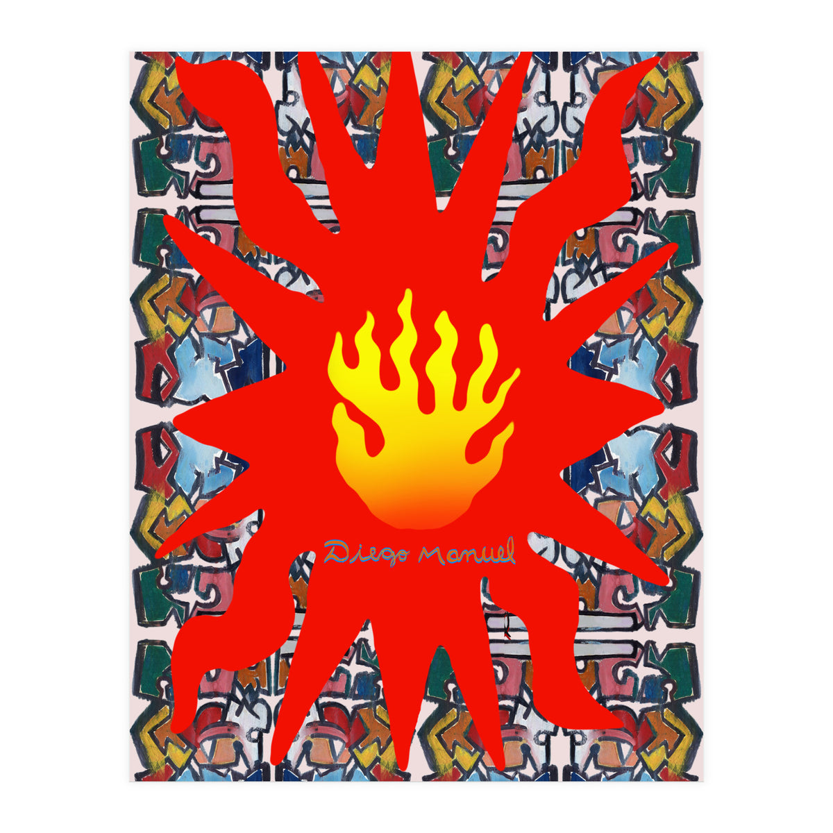 Fuego Y Graffiti 50 (Print Only)