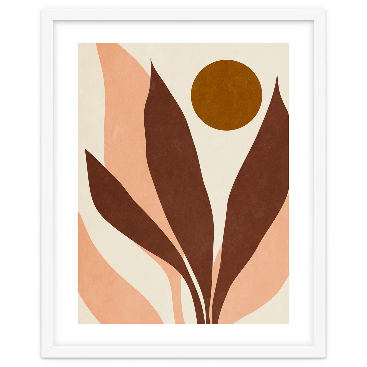 ABSTRACT LEAVES AND SUN - R01