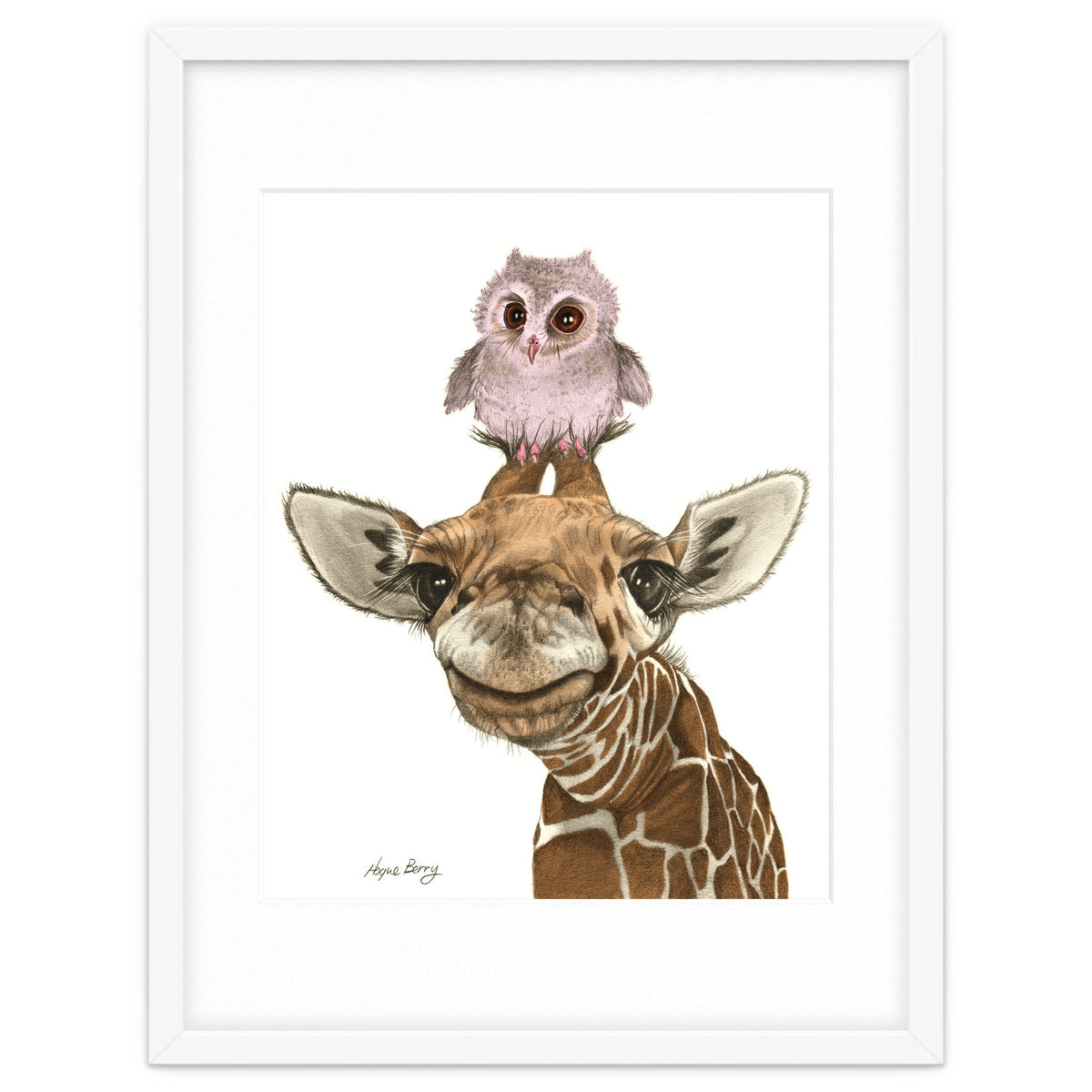 Giraffe and Owl