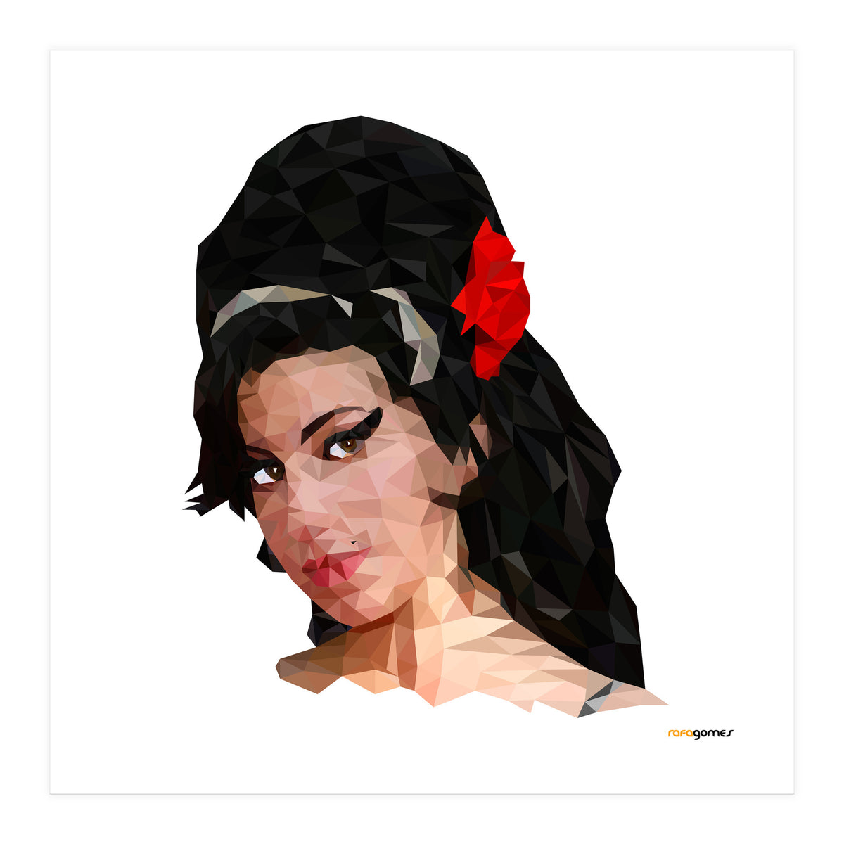 Amy Low Poly (Print Only)