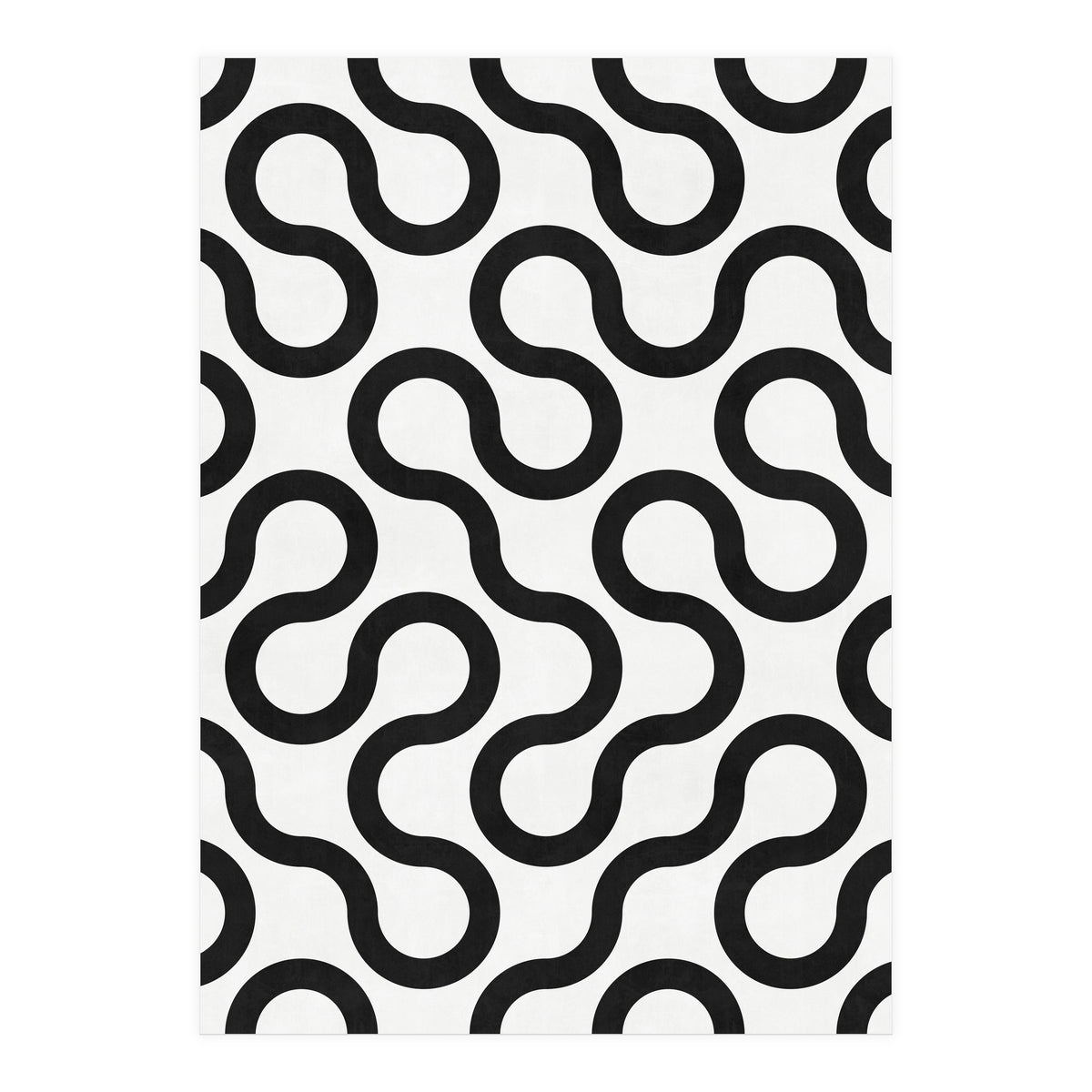 My Favorite Geometric Patterns No.28 - White (Print Only)