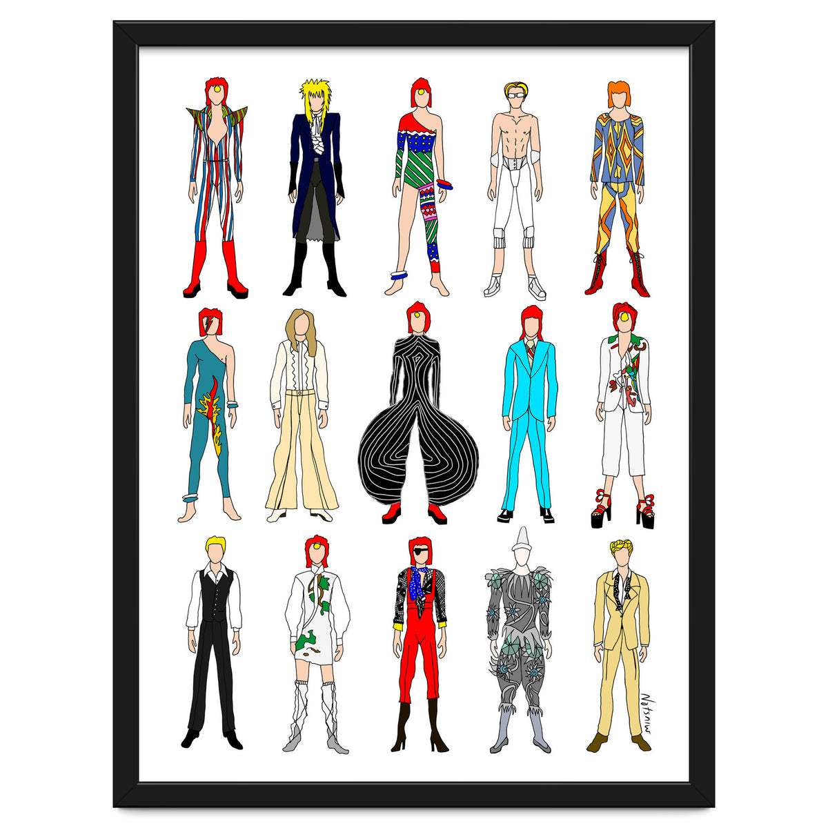 Outfits of Bowie Fashion