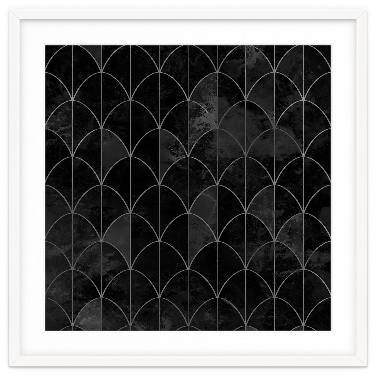 Mermaid scales. Black and white