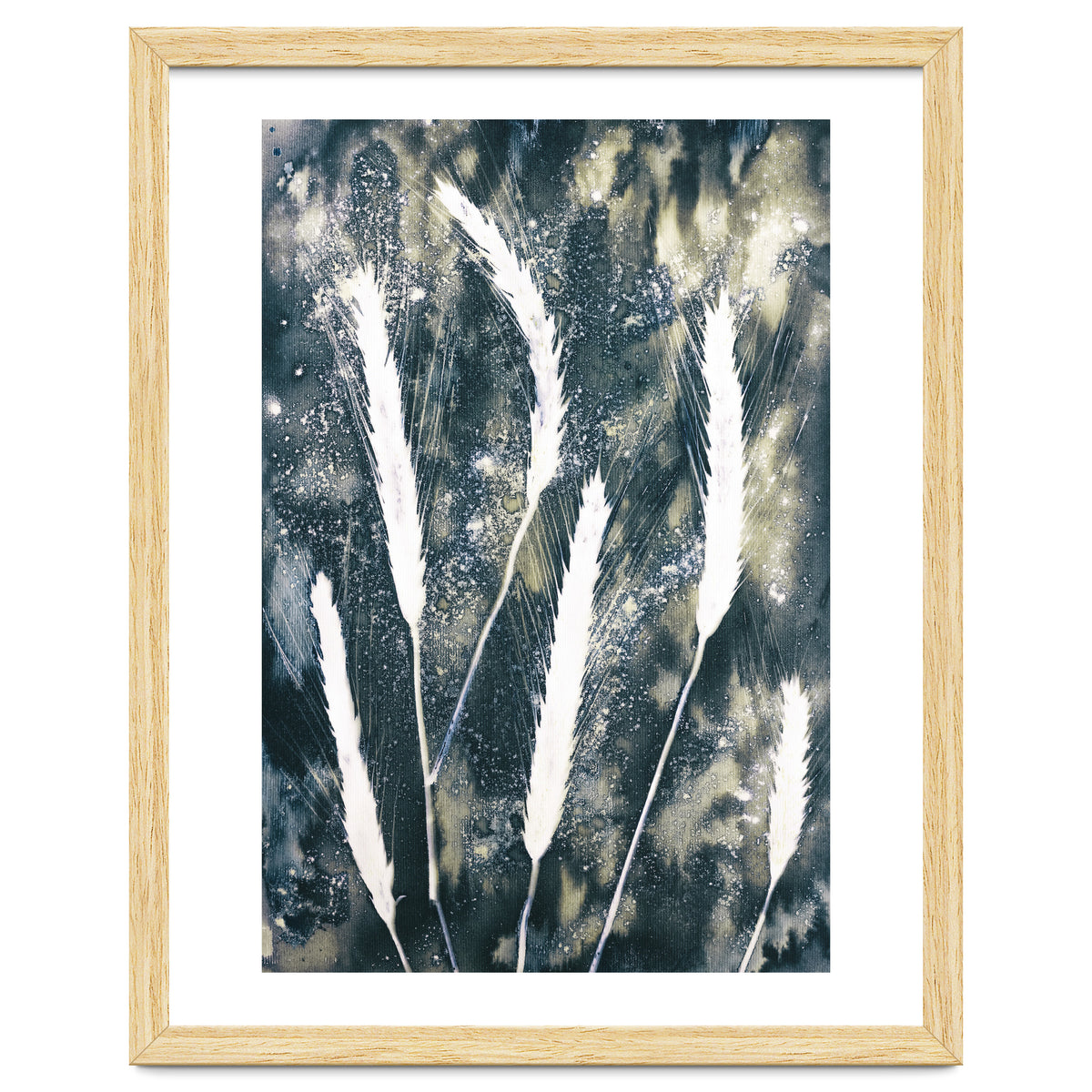 Indigo Blue Botanical Leaves No. 15