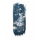 Indigo Blue Botanical Leaves No. 17 (Print Only) thumbnail