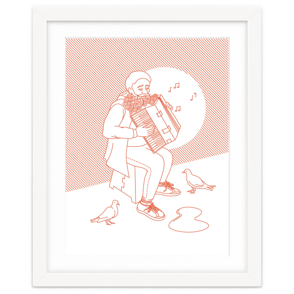 "For Love Not Money" in Orange