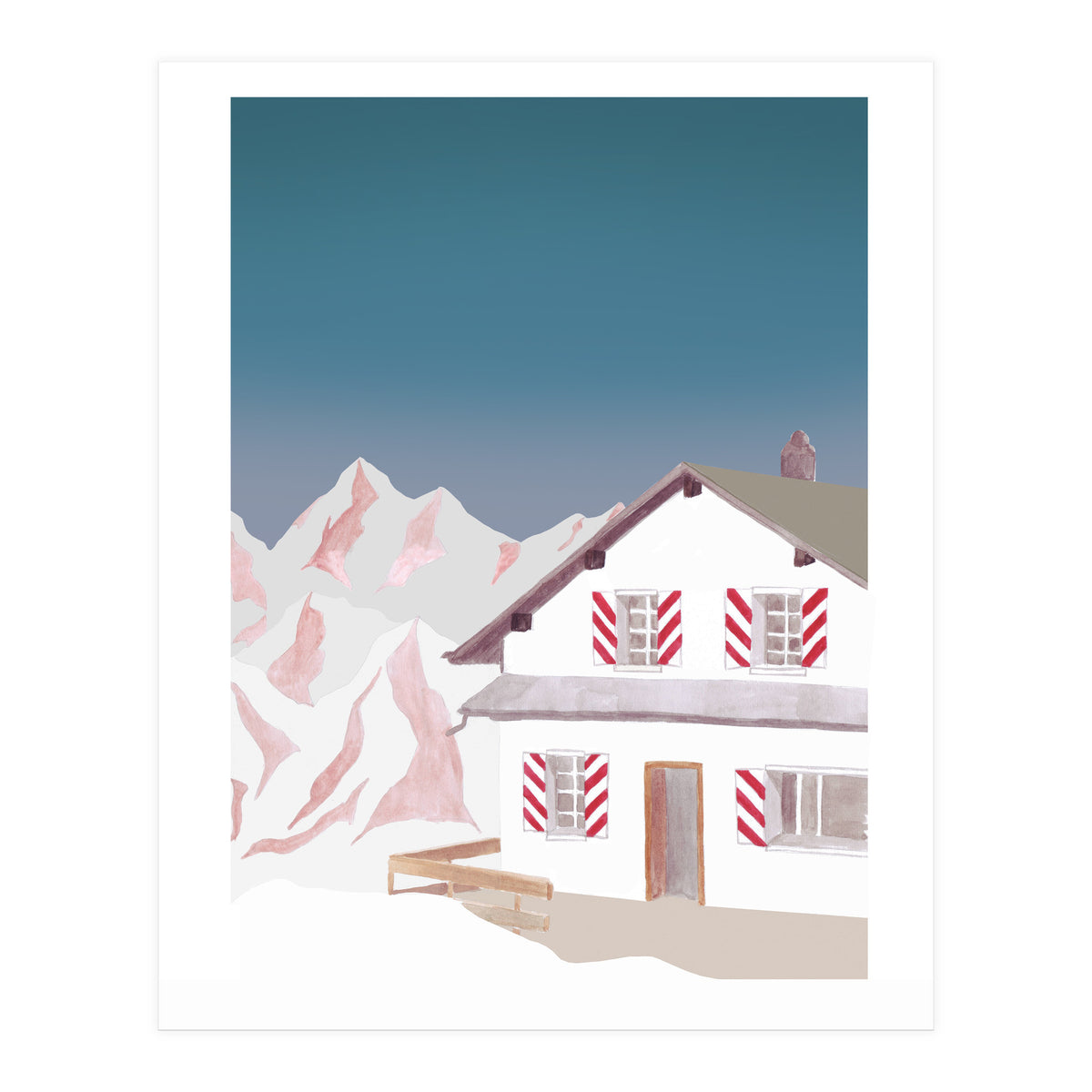 Mountain Love Mountain Hut (Print Only)