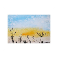 Winter sunrise || watercolor (Print Only)